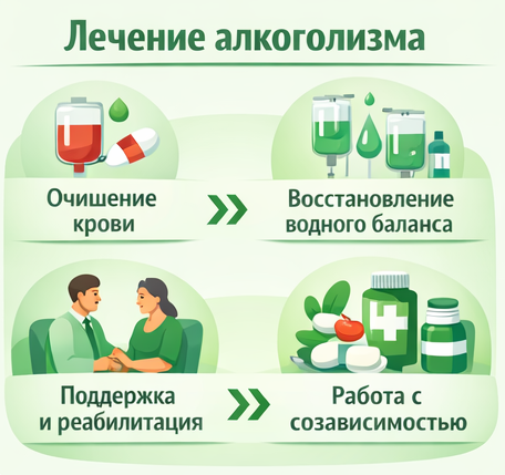 лечение алкоголизма в Дивногорске этапы